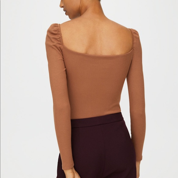 NWT ARITZIA PUFF SLEEVE BODY - Picture 2 of 8